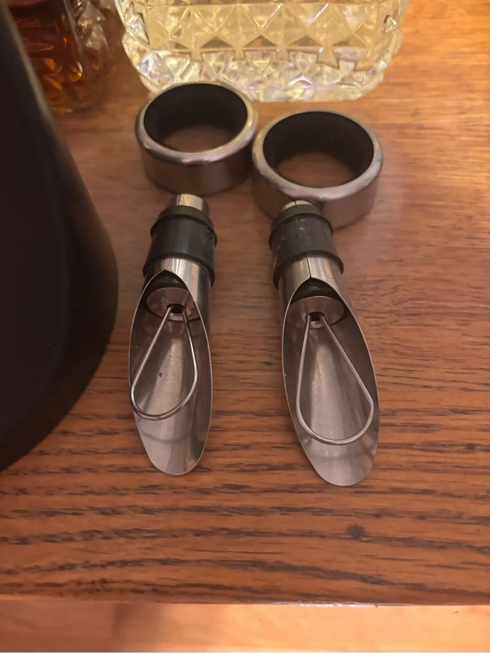 Oster Cordless Electric Wine Opener in Silver and Black